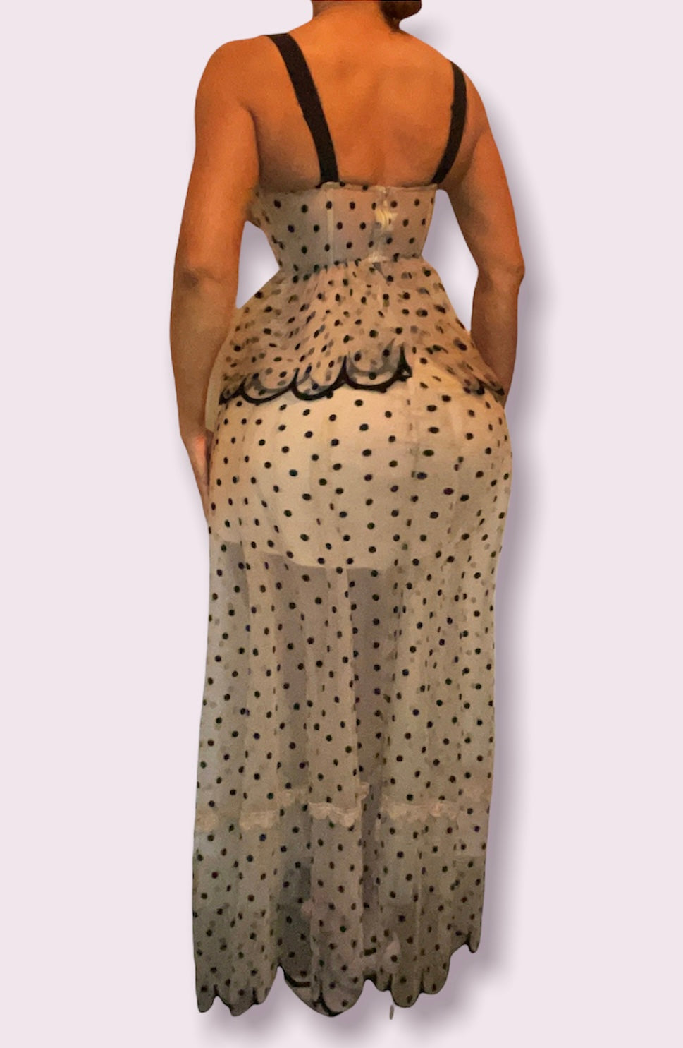 Black And Tan Dotted 2pc