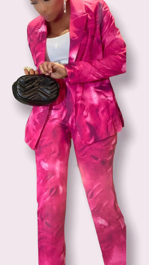 Pink 2pc Suit