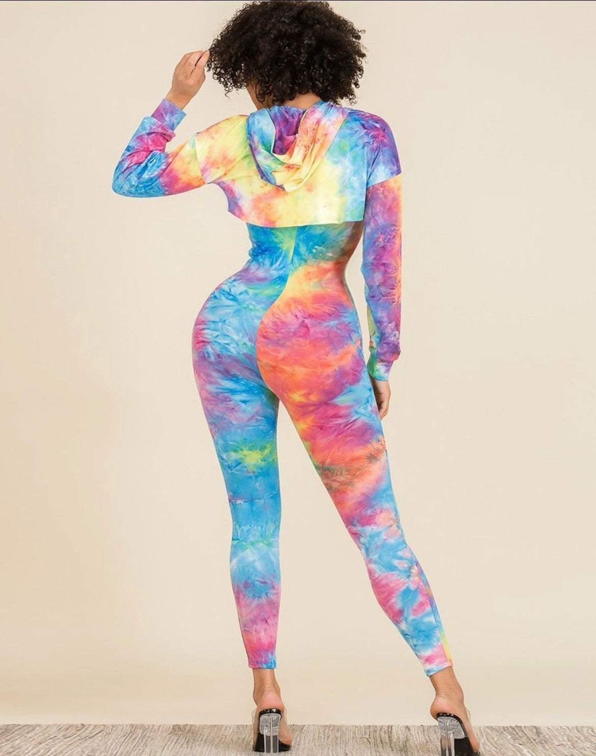 Color Me Sexy, Tie Dye Crop Hood Set